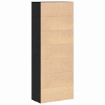 vidaXL Haut Armoire Chêne noir 70 x 33 5 x 180 cm Bois d'ingénierie
