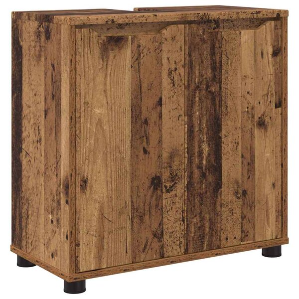 vidaXL Armoire de lavabo de salle de bain Bois Ancien 60 x 30 x 60 cm