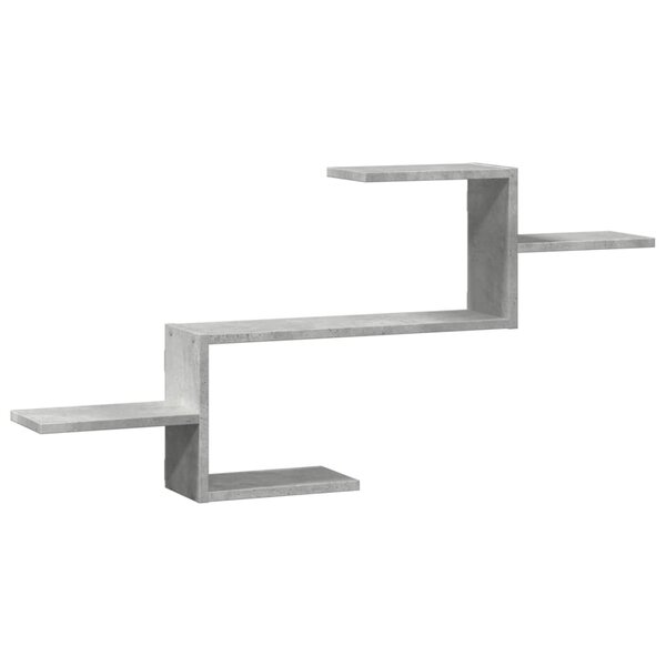 vidaXL Étagère murale gris béton 104x15x49 cm bois d'ingénierie