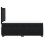 vidaXL Sommier à lattes de lit avec matelas Noir 100x200 cm Velours