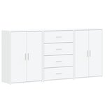 vidaXL Buffets 3 Pièces blanc 60x31x84 cm bois d'ingénierie