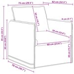 vidaXL Canapé 2 Pièces Taupe 196 x 82 x 85 cm tissu