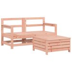 vidaXL Salon de jardin 3 Pièces bois massif sapin de douglas