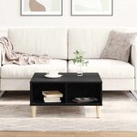 Table basse vidaXL chêne noir 60x60x30 cm bois aggloméré