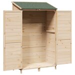 vidaXL Abri de jardin Naturel 106 5 x 56 x 176 cm Bois d'ingénierie