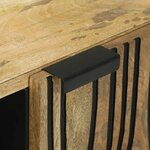 vidaXL Meuble TV Marron 80 x 33 x 46 cm bois de manguier massif