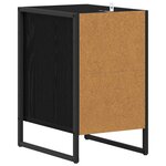 vidaXL Table de chevet Chêne noir 39 5 x 30 x 50 cm Bois d'ingénierie
