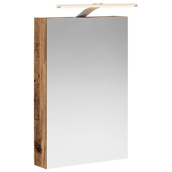 vidaXL Armoire Miroir de Salle de Bain Bois ancien 40 x 10 5 x 60 5 cm