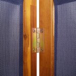 vidaXL Cloison de séparation 5 panneaux bleu foncé 350x180 cm