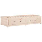 vidaXL Lit de jour 75x190 cm Petit simple Bois de pin massif