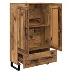 vidaXL Haut Armoire Bois Ancien 69 5 x 31 x 115 cm Bois d'ingénierie