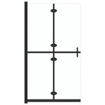vidaXL Paroi de douche pliable Verre ESG transparent 90x190 cm