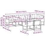 vidaXL Ensemble de canapés d'extérieur 8 pc Naturel et Beige