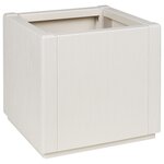 Jardinier vidaXL Blanc 36x36x35 cm PP