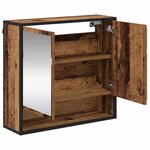 vidaXL Armoire Miroir de Salle de Bain Bois ancien 65 x 20 x 60 cm