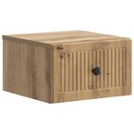 vidaXL Cabinet de chevet mural Chêne artisanal 33 x 34 5 x 20 cm
