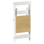 vidaXL Ensemble à manger papillon 5 Pièces Corona pliable blanc bois pin