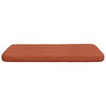 vidaXL Coussins de siège 4 Pièces Rouge orange 40 x 40 x 3 cm