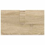 vidaXL Ensemble de mobilier de salle de bain 3 Pièces Chêne Sonoma