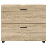 vidaXL Cabinet de salle de bain Chêne sonoma 76 5 x 35 x 64 cm