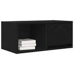 vidaXL Meuble TV chêne noir 60x31x25 5 cm bois d'ingénierie
