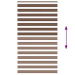 vidaXL Store zèbre marron 130x230cm largeur du tissu 125 9cm polyester