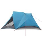 vidaXL Tente de camping de cabine 4 personnes bleu imperméable