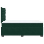 vidaXL Sommier à lattes de lit et matelas Vert foncé 120x200cm Velours