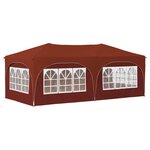 vidaXL Tente de fête pop-up 575 x 288 x 245 cm Terre cuite