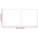 Tapis de gazon artificiel vidaXL Noir 1x5 m 30 mm