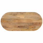 vidaXL Dessus de table 140x50x2 5 cm ovale bois massif de manguier
