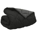 vidaXL Duvet d'hiver Noir et anthracite 220 x 260 cm Microfibre