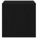 Ensemble de 3 tables d'appoint empilables en bois d'ingénierie noir