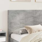 vidaXL Tête de lit Gris béton Bois d'ingénierie