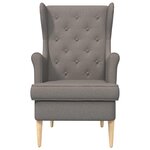vidaXL Fauteuil Taupe Tissu