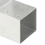 vidaXL Connecteurs de poteau 4Pièces Forme en L Métal galvanisé 101x101mm