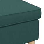 vidaXL Pouf Vert foncé 55 x 35 x 41 cm Polyester