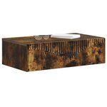 vidaXL Table d'appoint murale 59 x 34 5 x 17 cm Bois d'ingénierie