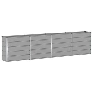 vidaXL Jardinière Gris clair 160 x 40 x 75 cm Acier