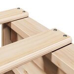 vidaXL Cadre de lit sans matelas 120x200 cm bois de pin massif