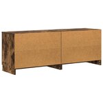 vidaXL Armoire de lit 2 Pièces Chêne fumé 66 x 35 x 48 cm