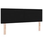 Cabezal LED vidaXL con botoneo capitoné Noir de 80 cm en tissu