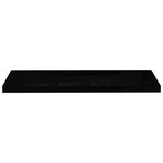 vidaXL Étagère murale flottante 4 Pièces Noir brillant 80x23 5x3 8 cm MDF