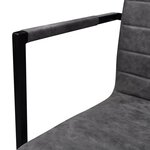 vidaXL Chaises à manger cantilever lot de 6 gris similicuir
