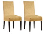 Housses de chaise en velours 56 x 48 x 48 cm - Doré