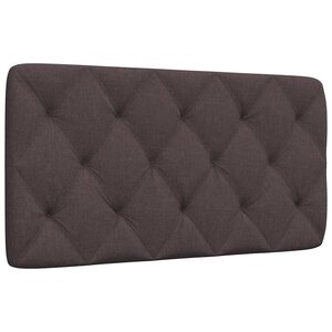 vidaXL Coussin de tête de lit marron foncé 100 cm tissu