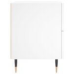 vidaXL Table de chevet blanc 40x35x47 5 cm bois d’ingénierie