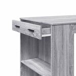 vidaXL Table de bar sonoma gris 102x70x103 5 cm bois d'ingénierie