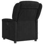 vidaXL Fauteuil de massage inclinable électrique Noir Tissu