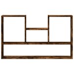 vidaXL Étagère murale chêne fumé 99x15x60 cm bois d'ingénierie